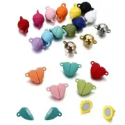 Heart Shaped Magnet Connectors - Bracelet Necklace Charms Jewelry Making Clasps