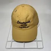 COUNTRYSIDE CHEVROLET Cap Hat EMBROIDERED NEW OSFM Yellow