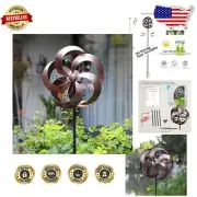 Multi-Color Solar Wind Spinner with Enhanced Kinetic Design for Charming Spaces
