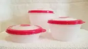 Tupperware Stuffables 6 pc Mini Set - Passion Red - NEW