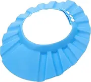 LIFKOME Adjustable Shower Cap for Lightweight Shampoo Shield Hat for Bathing for Ages Months to Years Soft Material Dark Blue