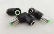 10x DC 5.5x 2.1mm Female To 6.3 x 3.0mm Male Right Angle Power Adapter Connector