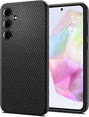 [Spigen] Liquid Air Armor Case Designed for Samsung Galaxy A35 5G (2024) Slim Soft TPU Cover - Black