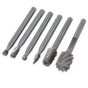 3X(6PCS HSS Rotary Multi Tool Burr Routing Router Bit Mill Cutter1921