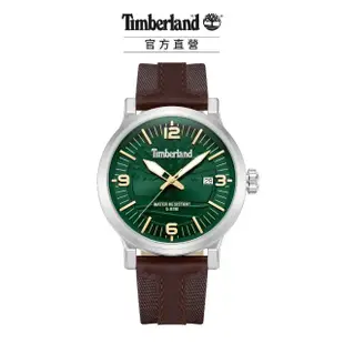 【Timberland】男錶 WESTERLEY系列腕錶 ReBOTL拼接皮帶-白/綠色46mm(TDWGN0029102)