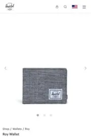 Herschel Supply Co Roy Wallet - Classic Raven Crosshatch Gray Grey