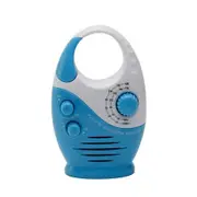 Splash Proof Shower Radio Waterproof AM FM Bathroom Outdoor Top Handle BuiltIn Speaker Adjustable Volume Audio Companion