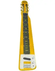 [Karrera] 6-String Lap Steel Hawaiian Guitar 29inch in Metallic Gold