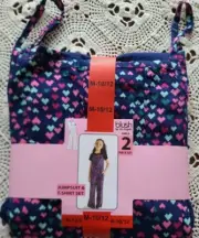 Blush by US Angels ~ Size Medium (10/12) ~ Jumpsuit & Navy T-Shirt 2 Pc. Set