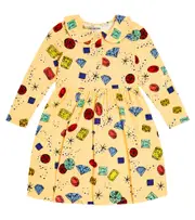 [Mini Rodini] Mini Rodini Jewels printed minidress Y 10/11 yellow