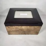 New Burlwood Cremation Box / Memorial Urn Kit for Human Remains