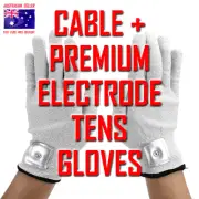 ALDI VISAGE TENS EMS compatible ELECTRODE PADS CABLE + ELECTRODE GLOVES + PADS