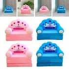 Kids Folding Sofa Chair Versatile Cartoon Sofa Backrest Armchair Bed Children