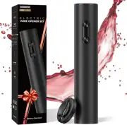 Electric Wine Opener Automatic One-Button w/Foil Cutter Gift for Wine Lovers