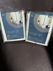 Origin 21 50" x 84" Navy Light Filtering Back Tab Single Curtain Panel