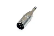 BravoPro A042 3-pin XLR Male to 6.35mm TS Jack Plug Adaptor