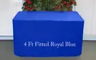 Trestle Table cover tablecloth Fitted Royal Blue to fit 4 foot market exhibition
