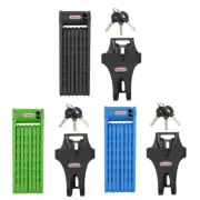 Folding Bike Lock Hardened Steel Fold-Up Heavy Duty Bike Lock with Easy Mounting