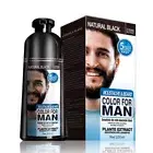 Men's Beard Blackening Shampoo Instant Dye Black Mustache Hair Color 200ml