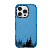 iPhone 16 Pro Impact Case Minimal Forest Clear Case