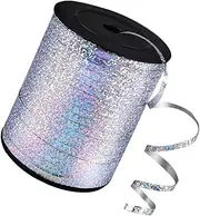 ORFOFE 1 Roll Shiny Balloon Ribbons for Party Decorations DIY Crafts Present Wrapping Wedding Metallic Curling Ribbon for Scrapbooking and Christmas Decor
