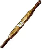 Simran Handicrafts ARMAN SPOONS Royal Teak Wood Rolling Pin/Ghati Belan Chapati Maker (14 Inch, Brown)