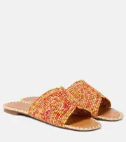 [Clergerie] Clergerie Ineni raffia slides AU 7 multicoloured