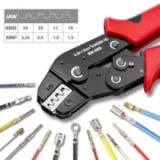Non-insulated Open Barrel Crimping Tool Carbon Steel Mini Pliers Crimping Pliers