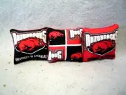 Handmade Catnip College Hacky Sacks - Arkansas Hogs