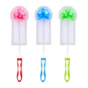 3 x Long Bottle Clean Brush Wine Beer Glass Home Brew Tube Spout Kitchen Cleaner