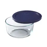Pyrex Round Glass Storage 950mL Blue