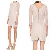 Diane Von Furstenberg Zarita Lace Sheath Dress Sz 12 New