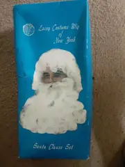 Vintage Lacey Costume Wig Of NY Santa Clause Hair & Beard Set NOS