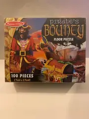 Melissa & Doug Pirate's Bounty Floor Puzzle 100pc 2x3ft Ages 6+ "Easy-Clean"