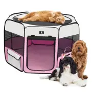 Dog Playpen Portable Pet Play Pens for Puppies, Cat, Rabbit, Chicks, Foldable