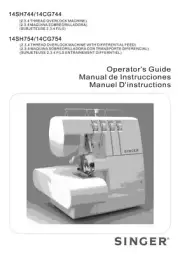 Owner’s Manual Instructions Singer Serger Overlock - Model 14SH744/14CG744