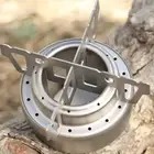 Versatile Cross Stand for Titanium Alcohol Stove in Outdoor Activities