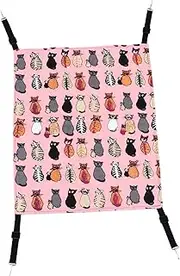 FUTUREORYY Cat Nest Indoor Warm Cat Hammock Calming Elevated for Pet House Small Cats Burrowing Sleeping Cat Bed Hanging Cat Furniture Padded Seat Cat Kitten Hammock Pink Outer Linen