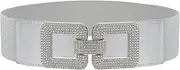 [BSLLNEK] Women's Elastic Vintage Belt Stretchy Retro Wide Waist Cinch Belt for Women