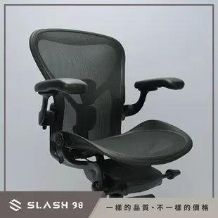 【石磊煦國際】獨家贈頭枕、DC1輪 Herman Miller Aeron 2.0 Onyx 金屬腳座 啞光黑 全功能