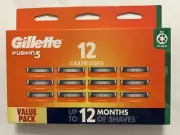 Gillette Fusion 5 Razor Orange Blades 12 Pack New & Sealed
