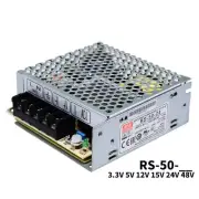 Mean Well RS-50 DC switching power supply 3.3/5/12/15/48V monitoring NES 1A3A10A
