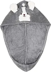 WOONEKY Cartoon Hair Drying Towel Wrap Absorbent Coral Fleece Bath Hat for Quick Drying Soft Durable for Reducing Hair Breakage and Frizz