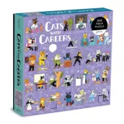 Cat with Careers 500 Piece Jigsaw Puzzle by Galison Artist ~ Eloise Narrigan