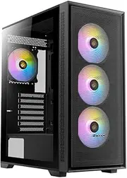 Antec AX81 Elite ARGB TG Mid-Tower E-ATX PC Case, Black