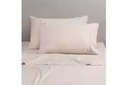 Canningvale Classic Vintage Softwash Cotton Home Sheet Set Oatmeal Melange