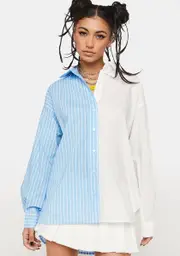 Definitely Maybe Color Block Shirt