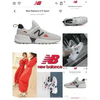 在飛比找蝦皮購物優惠-New Balance MS574GNC 灰白藍 慢跑鞋