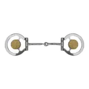 GOLDEN PETAL Stainless Steel D-Ring SNAFFLE BIT