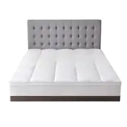 Bamboo Mattress Topper 45cm Deep Pocket Matress Pad Bedding Protector Cover
